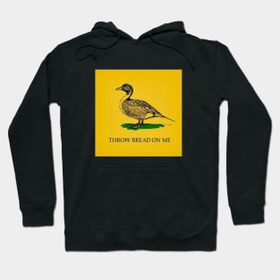 Throw Bread On Me Meme Sticker, Cute Yellow and Green Duck Funny Memes Hoodie